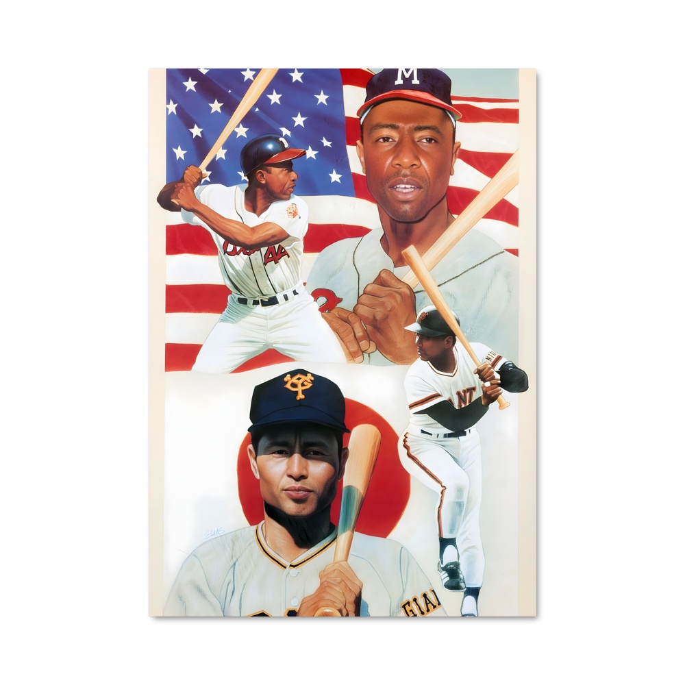 Poster Heroes du Diamond – affiche Baseball